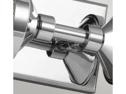 Outlet Elstead Paulson 2 ljus inomhus vägglampa krom IP44, G9 Gris