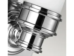 Elstead Payne 1 ljus inomhusvägglampa polerad krom IP44, G9 Gris