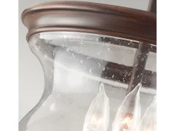 Online Elstead Pickering Lane 3 Ljus Semi Flush Ceiling Light Antik Brons, E14 Bronce