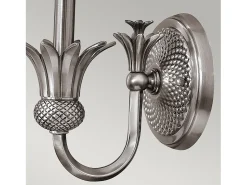 Elstead Plantation 1 ljus inomhusljus vägglampa polerad antik nickel, E14 Gris Outlet