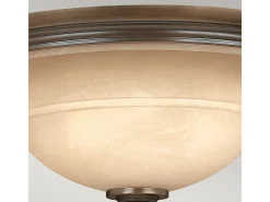 Elstead Plymouth 3 Ljus Semi Flush Ceiling Light Olde Bronze, E27 Bronce Hot