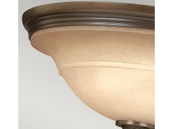 Elstead Plymouth 3 Ljus Semi Flush Ceiling Light Olde Bronze, E27 Bronce Hot