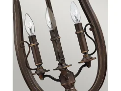 New Elstead Plymouth 4 Lätt takhänge Olde Bronze, E14 Bronce