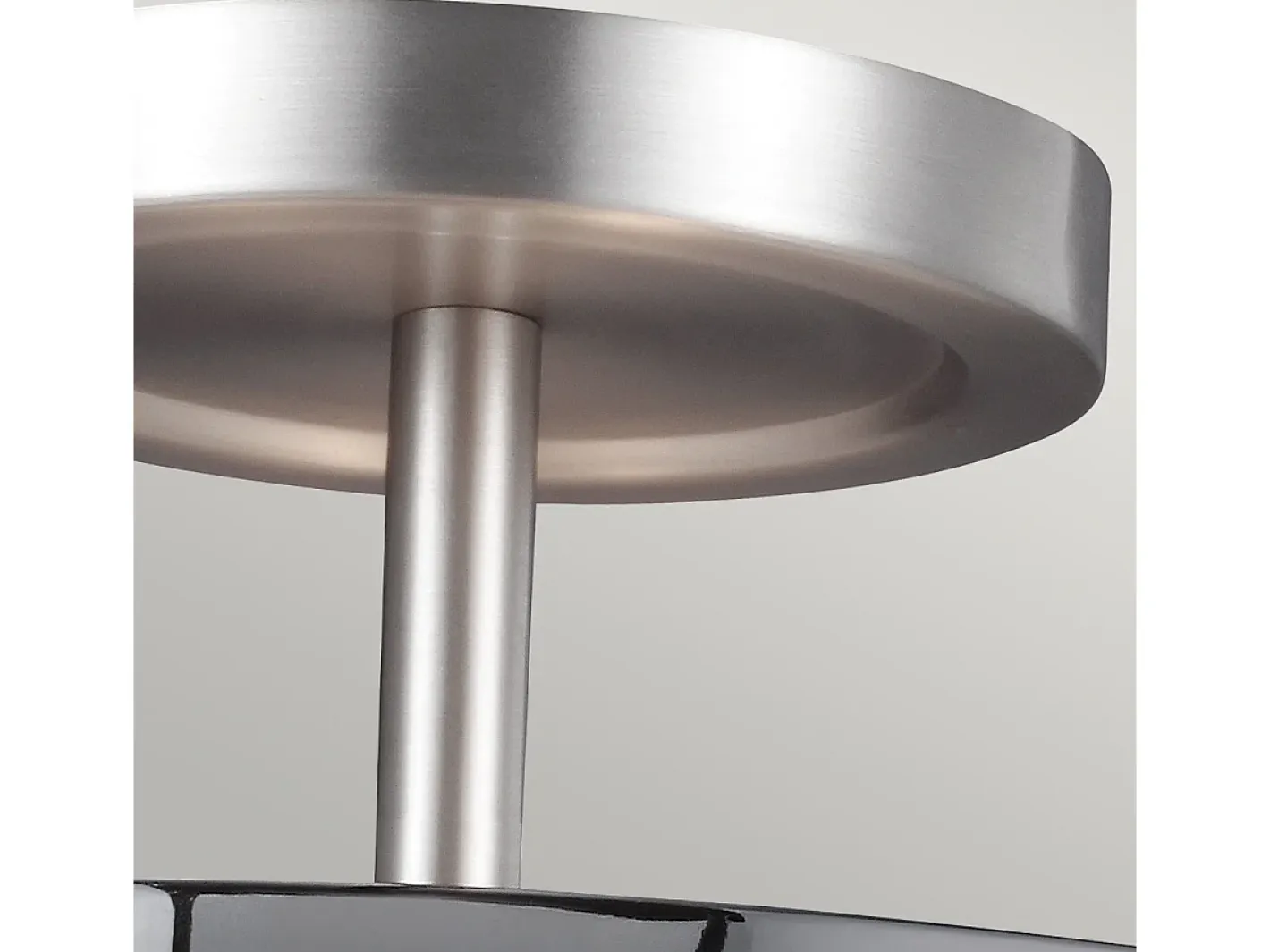 Elstead Prospect Park 2 Ljus Semi Flush Taklampa Krom, Satin Nickel, E27 Gris Discount