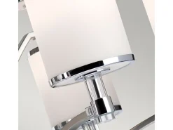 Lámpara Suspendida-Elstead Prospect Park 9 Lätt flerarmad ljuskrona satinnickel, kromfinish, E27 Gris