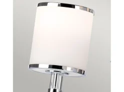 Lámpara Suspendida-Elstead Prospect Park 9 Lätt flerarmad ljuskrona satinnickel, kromfinish, E27 Gris