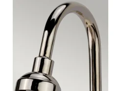 Aplique Para Pared-Elstead Provence 1 ljus inomhus kupol vägglampa polerad nickel, E27 Gris