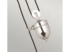 Discount Elstead Provence 1 ljuskupol takhänge polerad nickel, E27 Gris