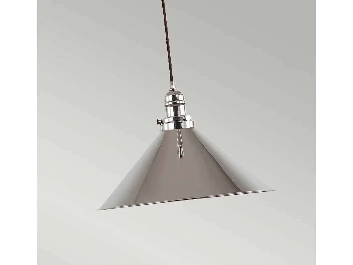 Hot Elstead Provence 1 ljuskupol takhänge polerad nickel, E27 Gris