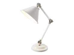 Lámpara De Mesa-Elstead Provence Element 1 ljus Bordslampa Vit, polerad nickel, E27 Blanco