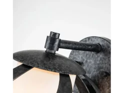 Elstead Quoizel Blacksmith Vägglampa Old Black, IP44 Negro