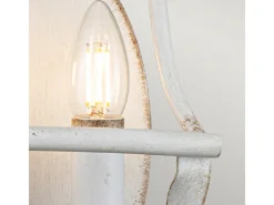 Best Elstead Quoizel Bradbury Ljus Vägglampa Antik Vit Blanco
