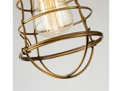 Elstead Quoizel Mixon Semi Flush Ceiling Light Weathered mässing Marru00f3n