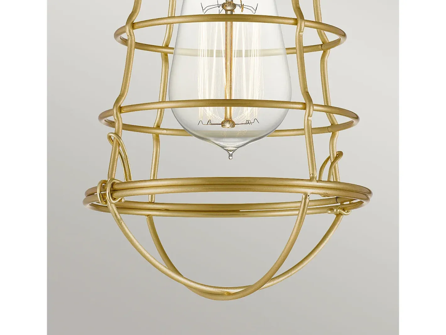 Plafón-Elstead Quoizel Mixon Semi Flush Taklampa Borstad Mässing Camel