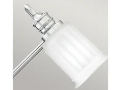 Outlet Elstead Quoizel Swell Vägglampa polerad krom, IP44 Gris