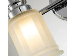 Aplique Para Pared-Elstead Quoizel Swell Vägglampa polerad krom, IP44 Gris