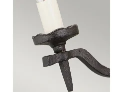 Elstead Rectory 2 ljus inomhusljus vägglampa svart, E14 Negro Hot
