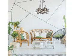 Elstead Rocklyn 6 Ljus Ljuskrona Cage Cage Takhänge Stål, E27 Gris Outlet