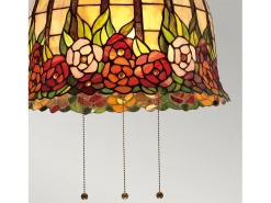 Online Elstead Rosecliffe 3 ljus takhänge Imperial brons, Tiffany stil glas, E27 Bronce