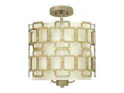Clearance Elstead Sabina 3 ljus takhänge silver, E14 Plateado