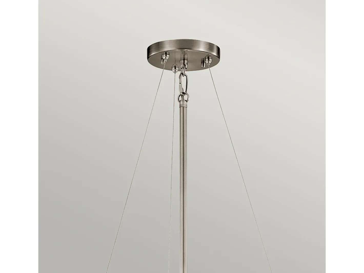 Elstead Silver Coral 3 Lätt tak Duo-Mount Pendel Classic Tenn, Silver Coral, E27 Gris