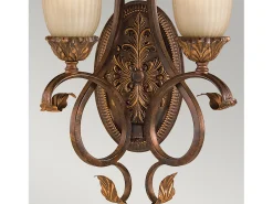 Aplique Para Pared-Elstead Sonoma Valley 2 ljus inomhusvägglampa åldrad sköldpaddsskal, E27 Beige