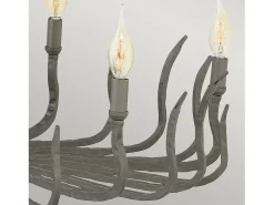 Lámpara Suspendida-Elstead Spyre 6 ljus ljuskrona bronsfinish, E14 Bronce