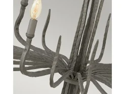 Lámpara Suspendida-Elstead Spyre 6 ljus ljuskrona bronsfinish, E14 Bronce