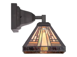 Aplique Para Pared-Elstead Stephen 1 Light Tiffany Light Vintage Bronze, E27 Bronce