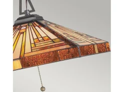 Elstead Stephen 3 ljus Tiffany takhänge vintage brons, E27 Bronce Clearance