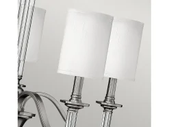 Elstead Sussex 5 ljus flerarmad ljuskrona i borstad nickelfinish, E14 Gris Discount