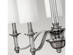 Elstead Sussex 5 ljus flerarmad ljuskrona i borstad nickelfinish, E14 Gris Discount
