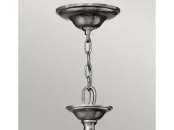 Elstead Sussex 5 ljus flerarmad ljuskrona i borstad nickelfinish, E14 Gris Discount