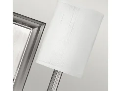 Aplique Para Pared-Elstead Sussex 2 ljus inomhusvägglampa Borstad nickel, E14 Gris