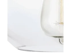 Elstead Tabby 1 Light Dome Tak Mini Pendel Polerad Nickel, E27 Gris