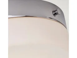 Plafón-Elstead Tamar 1 ljus Large Flush Light - Polerad krom Gris