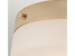 Plafón-Elstead Tamar 1 Ljus Large Flush Light - Polerat guld Dorado