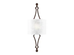 Clearance Elstead Tilling 1 ljus inomhus vägglampa järn, E27 Gris