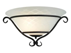 Elstead Torchiere 1 Light Indoor Wall Uplighters Svart, E27 Negro