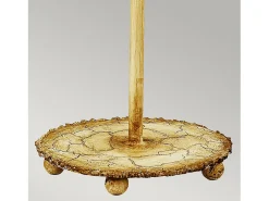 Lámpara De Mesa-Elstead Trellis 1 ljus Bordslampa Silver, Spackel, E27 Beige