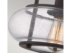 Elstead Trilogy 1 Ljus Small Semi Flush Ceiling Light Old Bronze, E27 Bronce