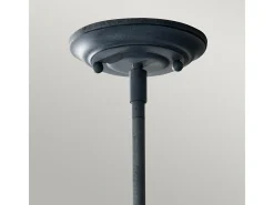 Clearance Elstead Urban Renewal 1 ljus takhänge vittrad zink, opalglas, E27 Gris