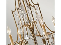 Sale Elstead Valentina 6 ljus ljuskrona bronsfinish, E14 Bronce