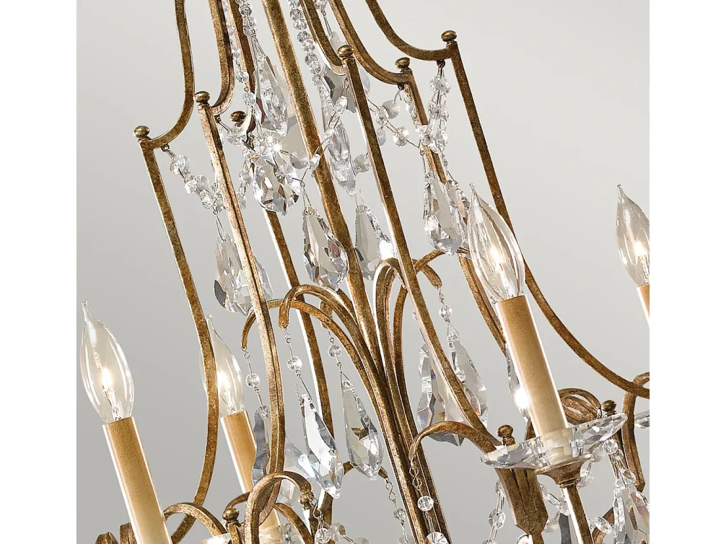 Sale Elstead Valentina 6 ljus ljuskrona bronsfinish, E14 Bronce