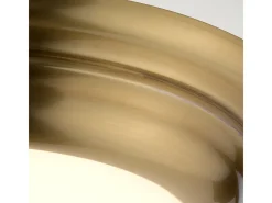 Outlet Elstead Welland 1 Ljus Mini LED Flush Light - Åldrad mässing Dorado