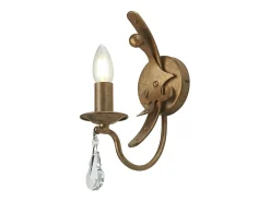 Clearance Elstead Windsor 1 ljus Vägglampa - Guld Patina, E14 Dorado