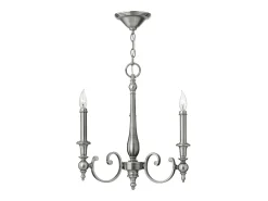 Elstead Yorktown Ljuskrona 3 ljus antik nickelfinish, E14 Gris Online