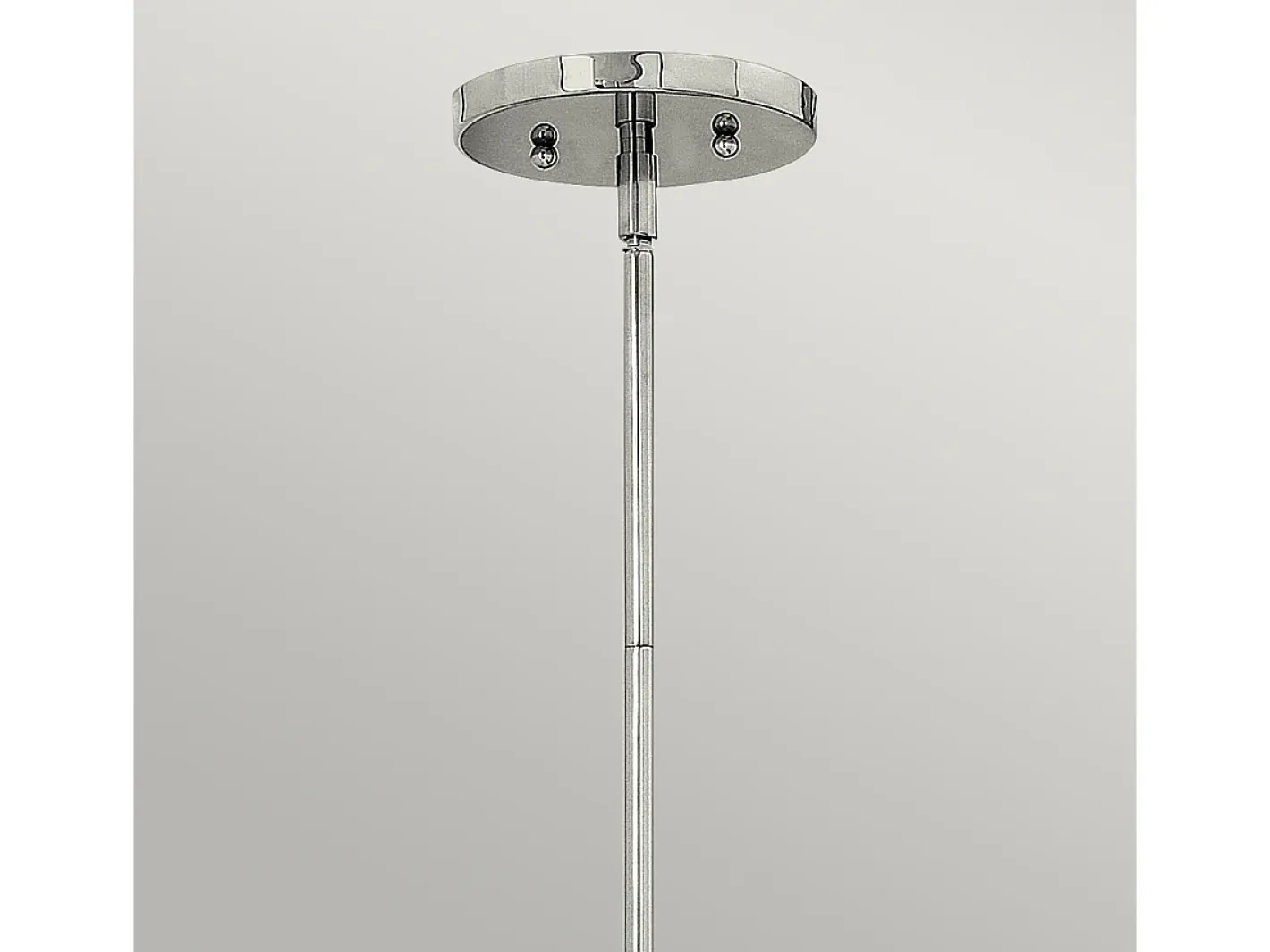 Elstead Zelda 1 Light Ceiling Mini Pendel Polerad Nickel, E27 Gris