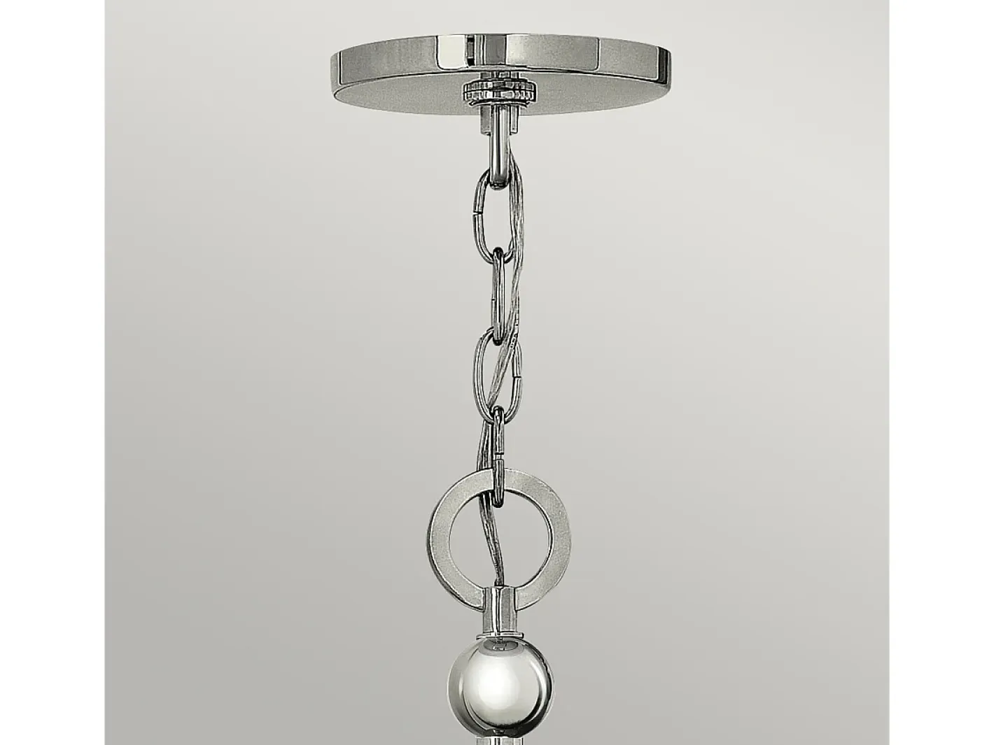 Elstead Zelda 5 ljus multiarm ljuskrona polerad nickelfinish, E27 Gris