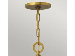 Elstead Zelda 3 ljus takhänge Vintage mässing, E27 Camel Sale